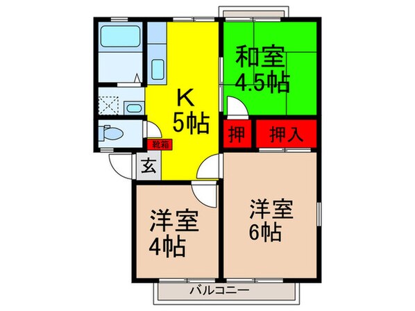 アーバン鷹野　西の物件間取画像